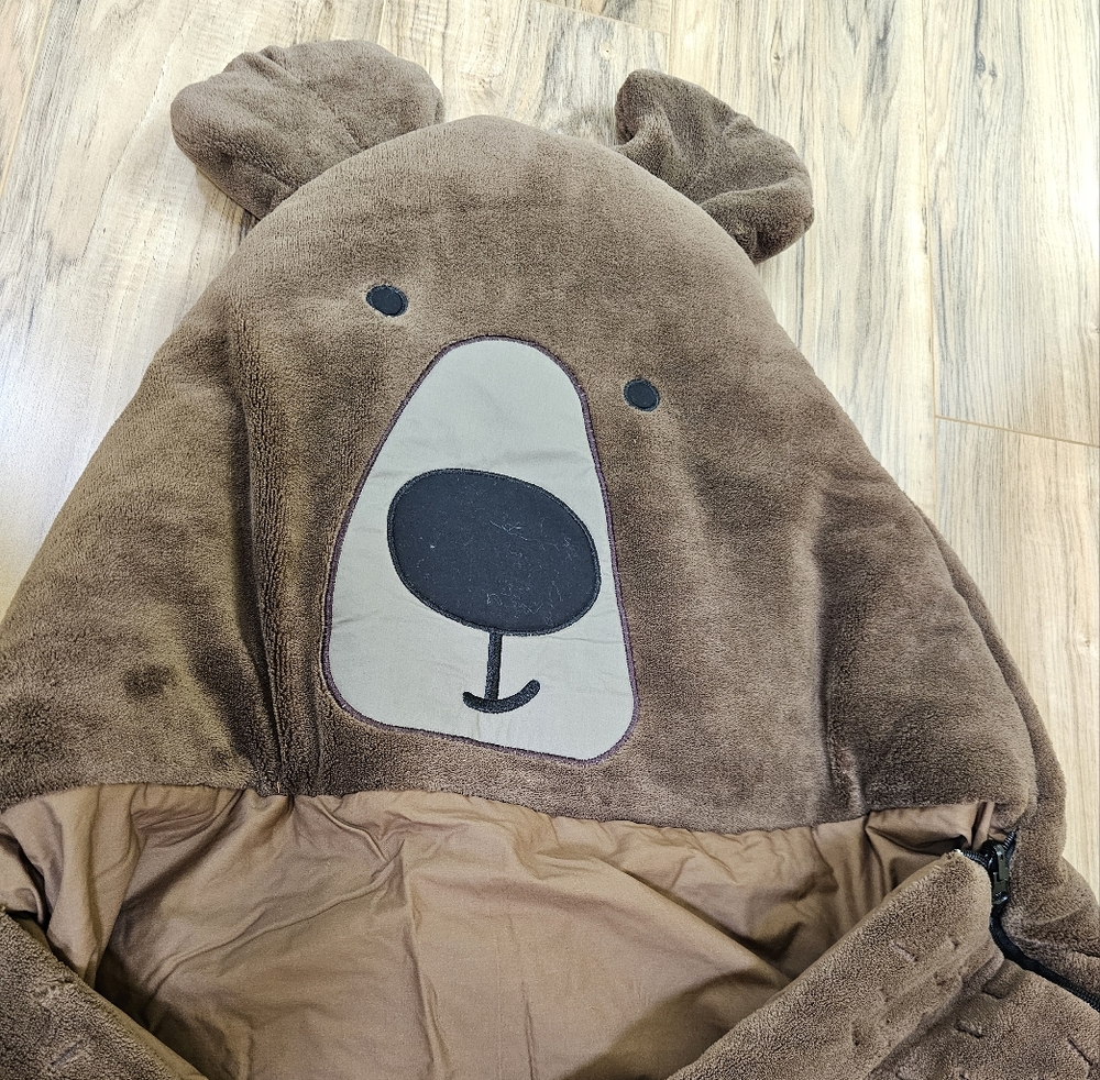 WONDER AND WISE BY ASWEETS Brown BearSleeping Bag - Picture 2 of 16